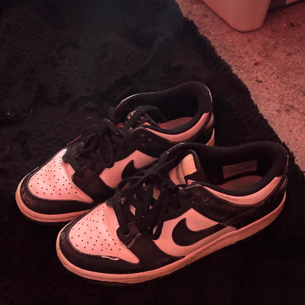 Kids Black and White Athletic Sneakers